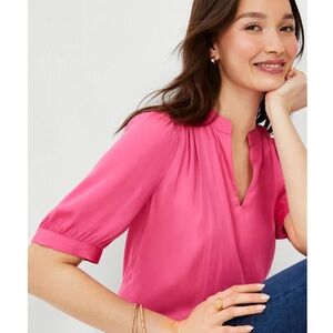 NWT Anne Taylor Elbow Sleeve Popover